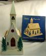 Vintage cardboard church- original box